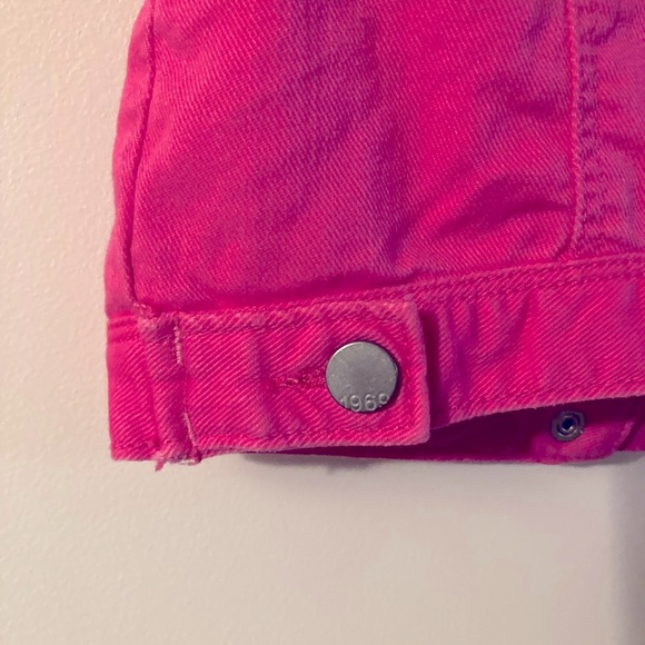 GAP Hot Pink Denim Vest Toddler Size 2 GAP 1969 - Picture 6 of 7